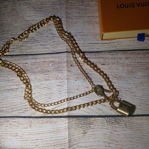 Louis Vuitton lock & key necklace